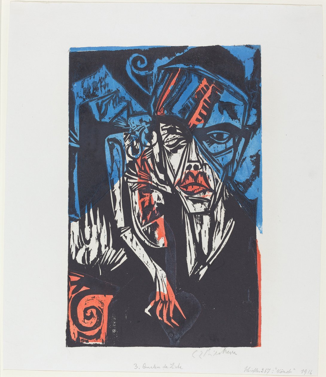 Peter Schlemihls fantastiske historie: kamper. Torments of Love (Peter Schlemihls vidunderlige historie: Battles. The Agonies of Love) av Ernst Ludwig Kirchner