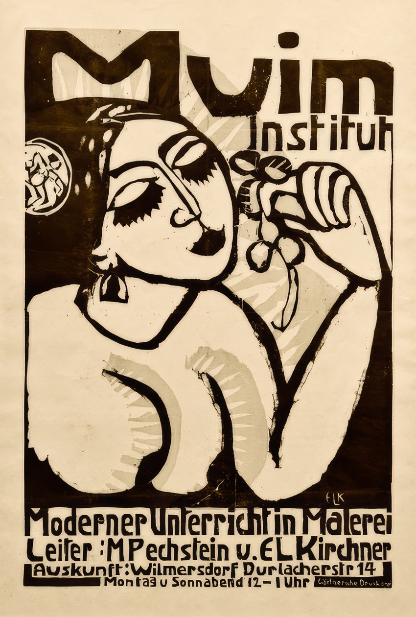 Plakat Muim Institutt av Ernst Ludwig Kirchner