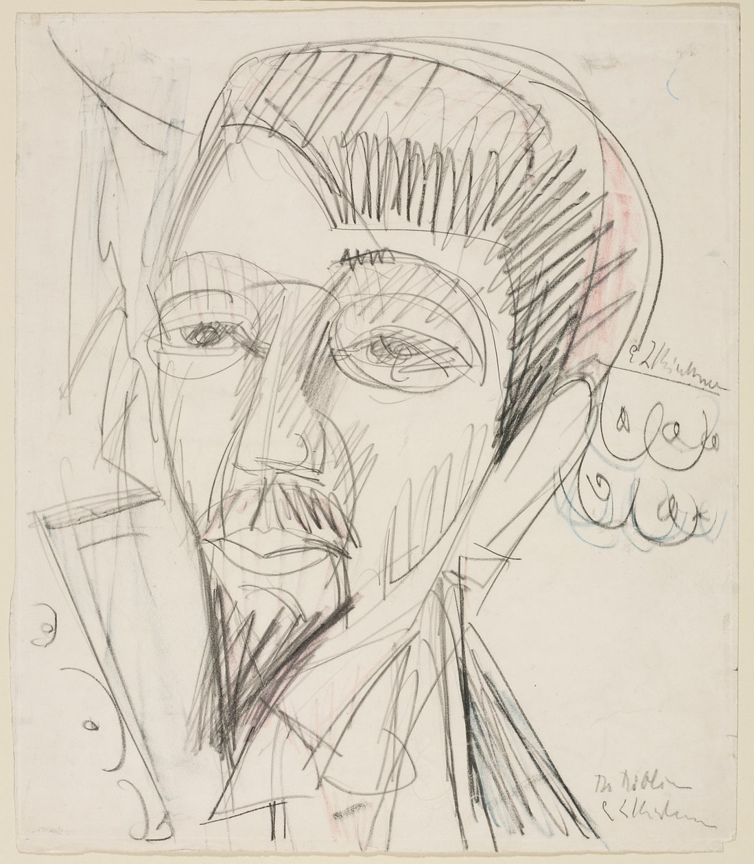 Portrett av Alfred Döblin av Ernst Ludwig Kirchner