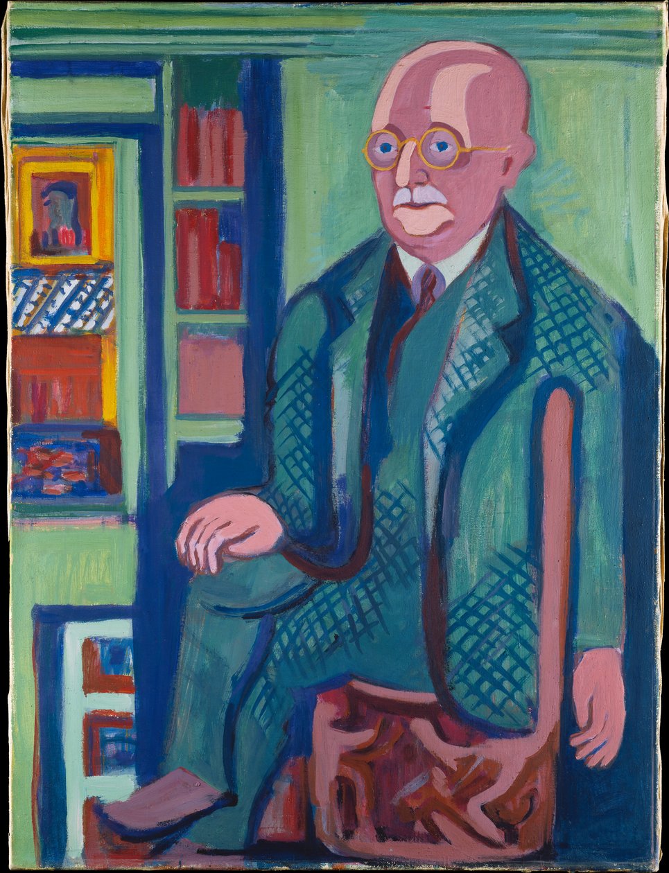Portrett av dr. Carl Hagemann av Ernst Ludwig Kirchner