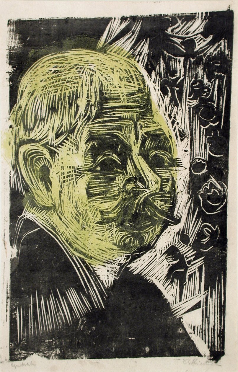 Portrett av Dr. Spengler, 1919 av Ernst Ludwig Kirchner