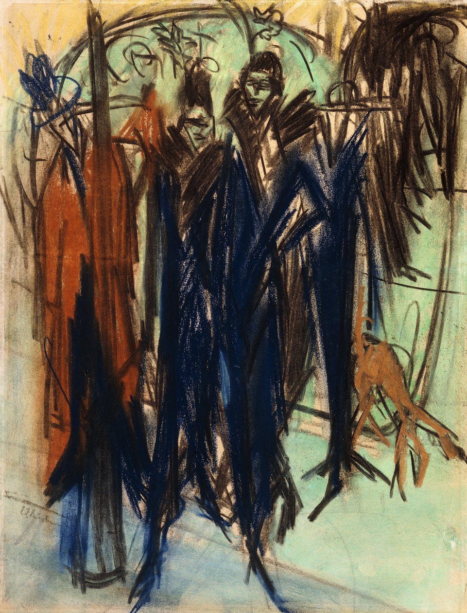 Prostituert, Friedrichstrasse, Berlin av Ernst Ludwig Kirchner