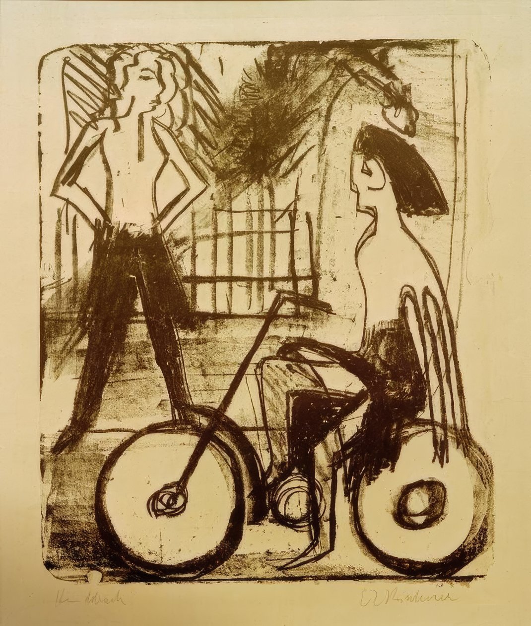 Syklist av Ernst Ludwig Kirchner