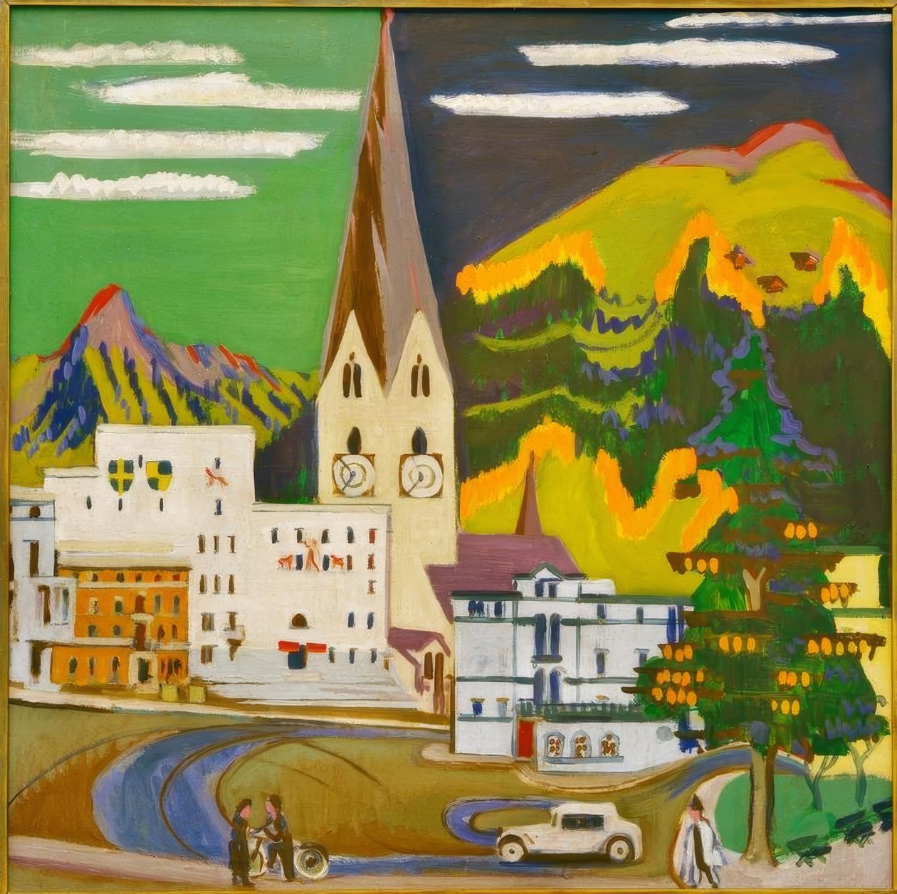 Rådhuset Davos Platz av Ernst Ludwig Kirchner