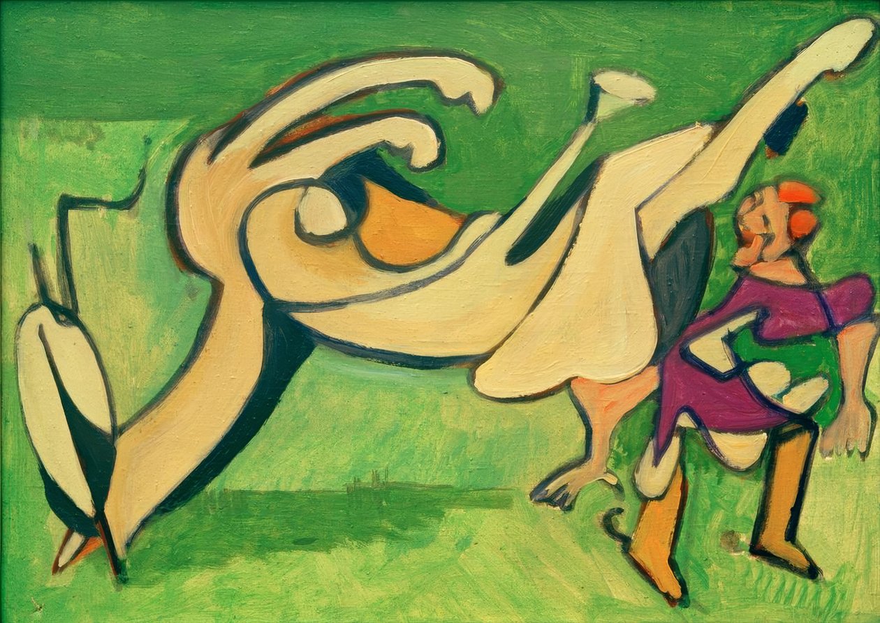Rytter med falt hest av Ernst Ludwig Kirchner