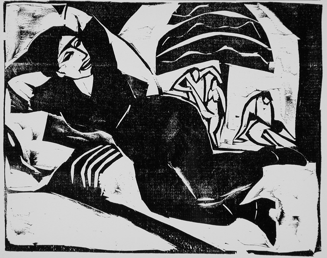 Hvile, 1911 av Ernst Ludwig Kirchner