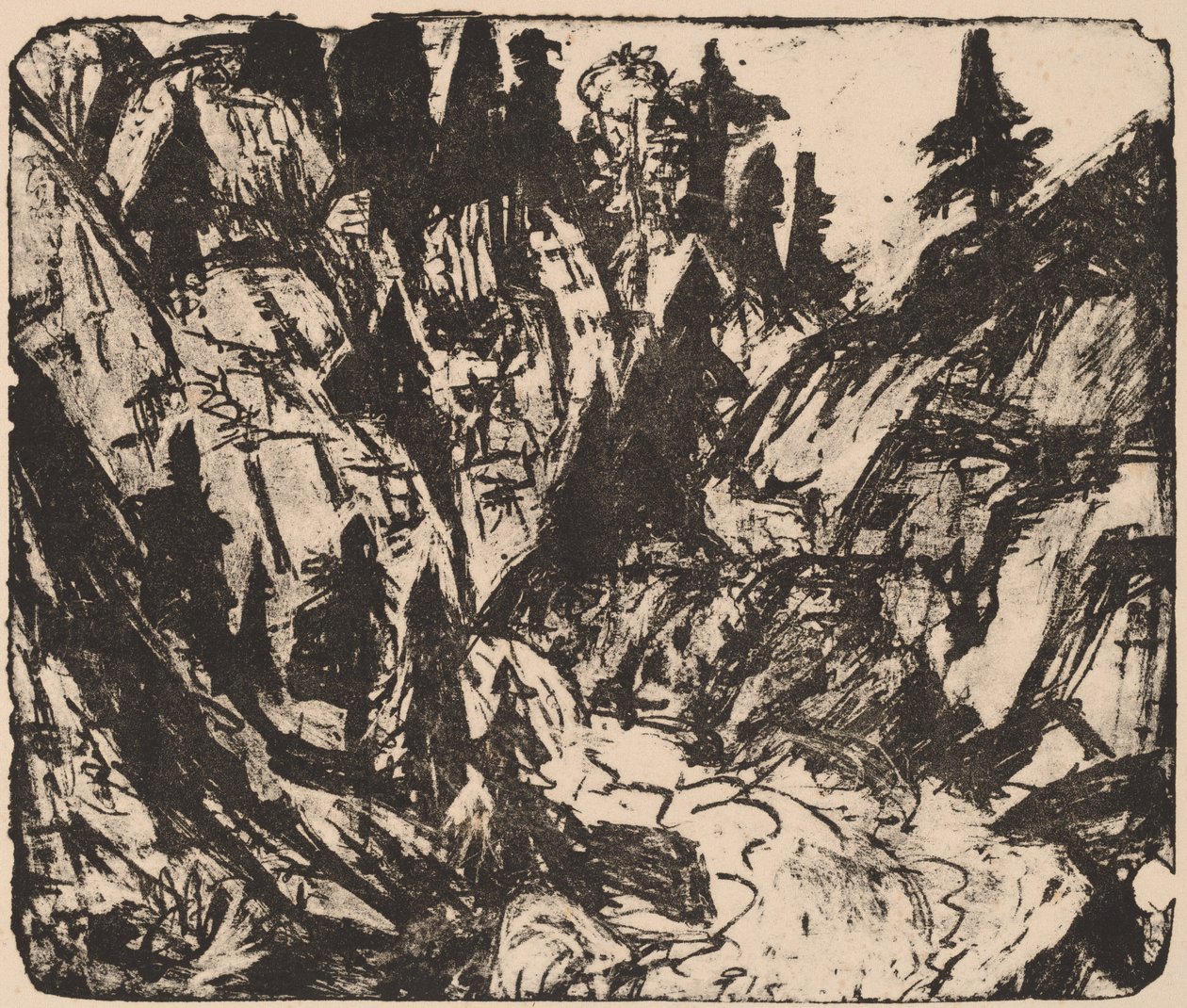 Rocky Stream av Ernst Ludwig Kirchner
