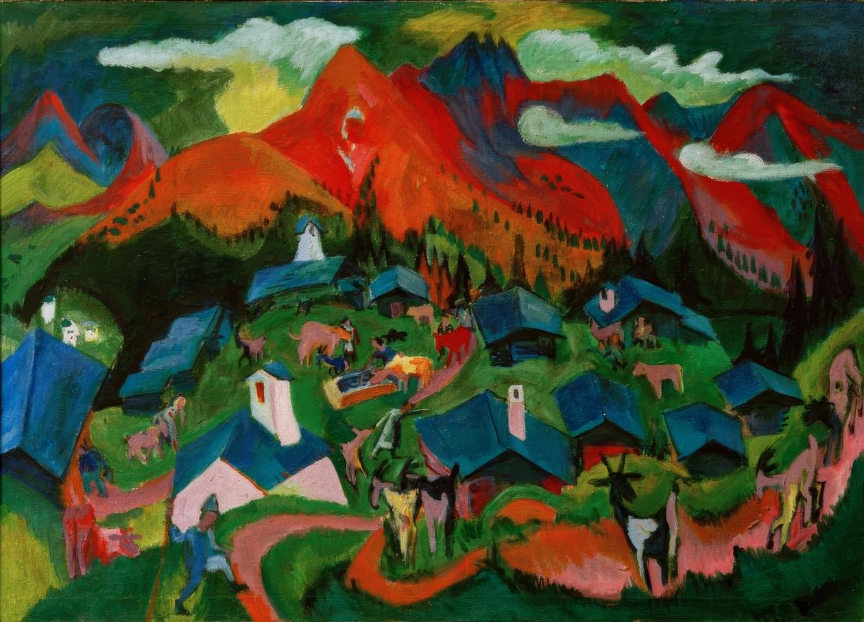 Retur av dyrene, Stafelalp av Ernst Ludwig Kirchner
