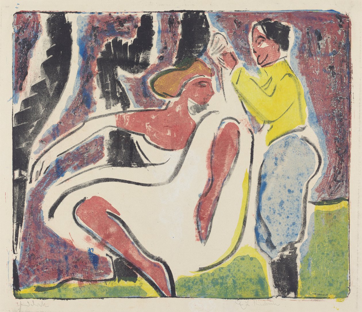 Russiske dansere av Ernst Ludwig Kirchner