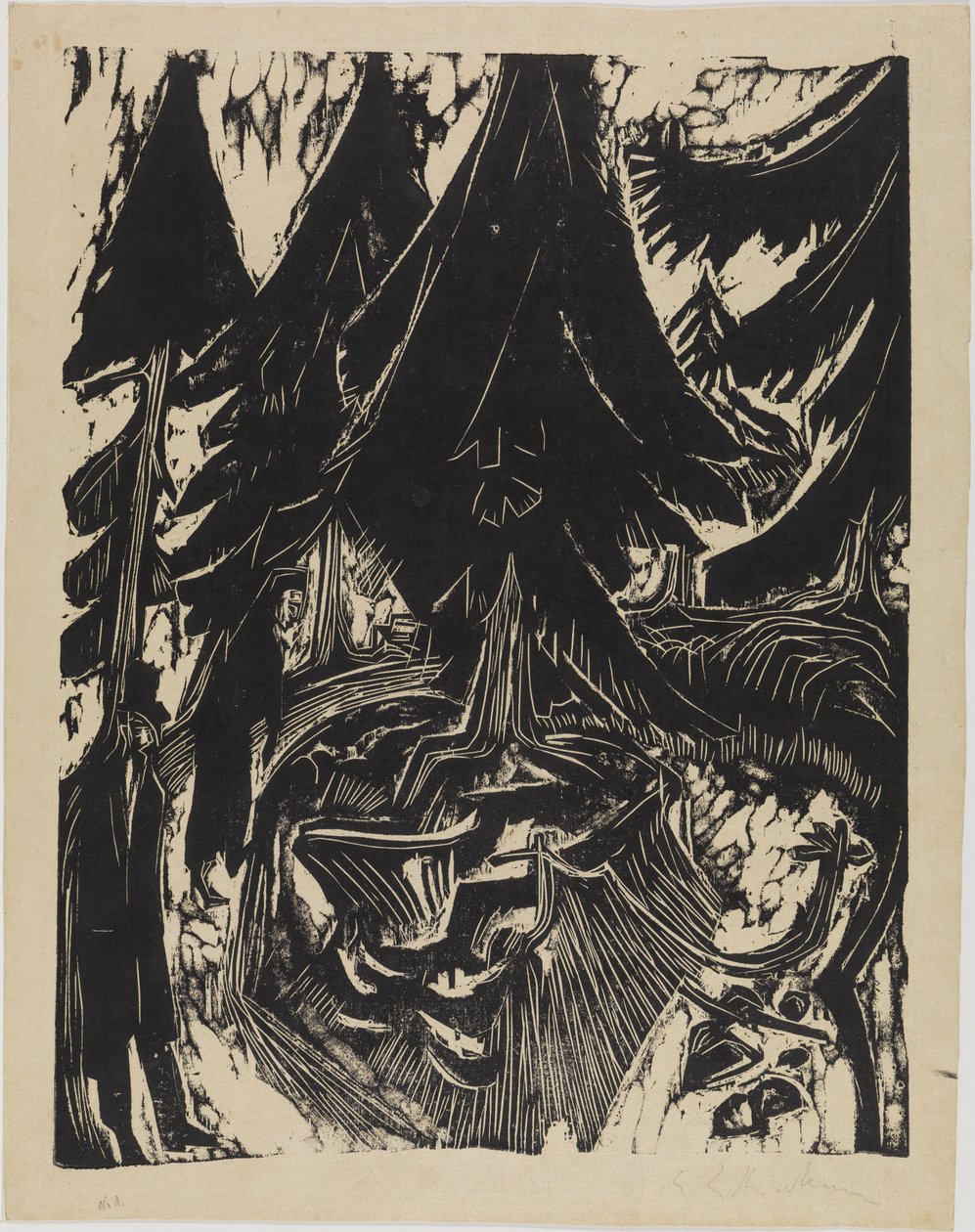 Spasertur på sanatoriet av Ernst Ludwig Kirchner