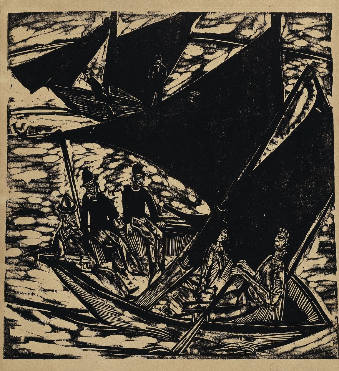 Seilbåter ved Fehmarn av Ernst Ludwig Kirchner