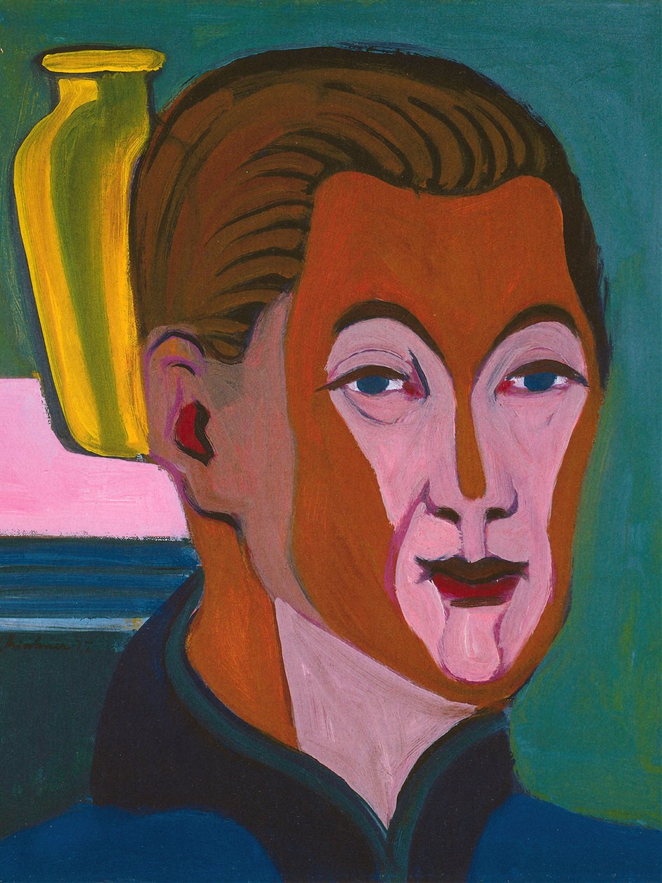 Selvportrett, 1925. av Ernst Ludwig Kirchner