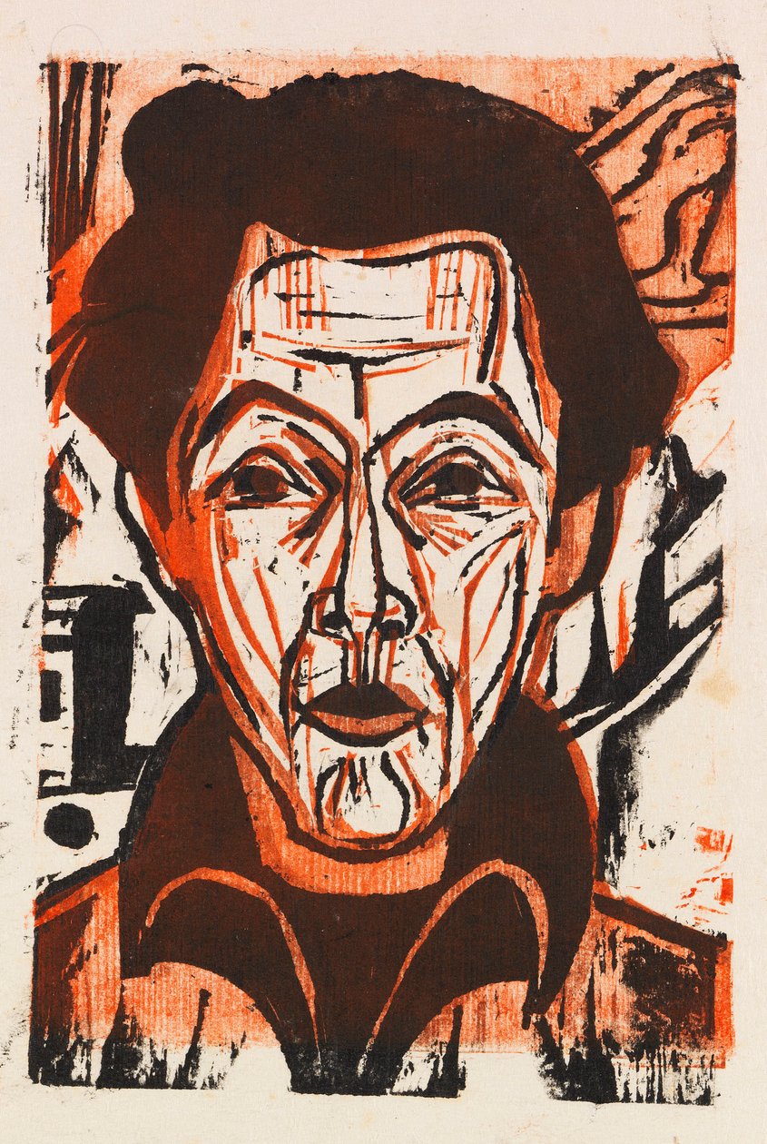 Selvportrett, 1926. av Ernst Ludwig Kirchner