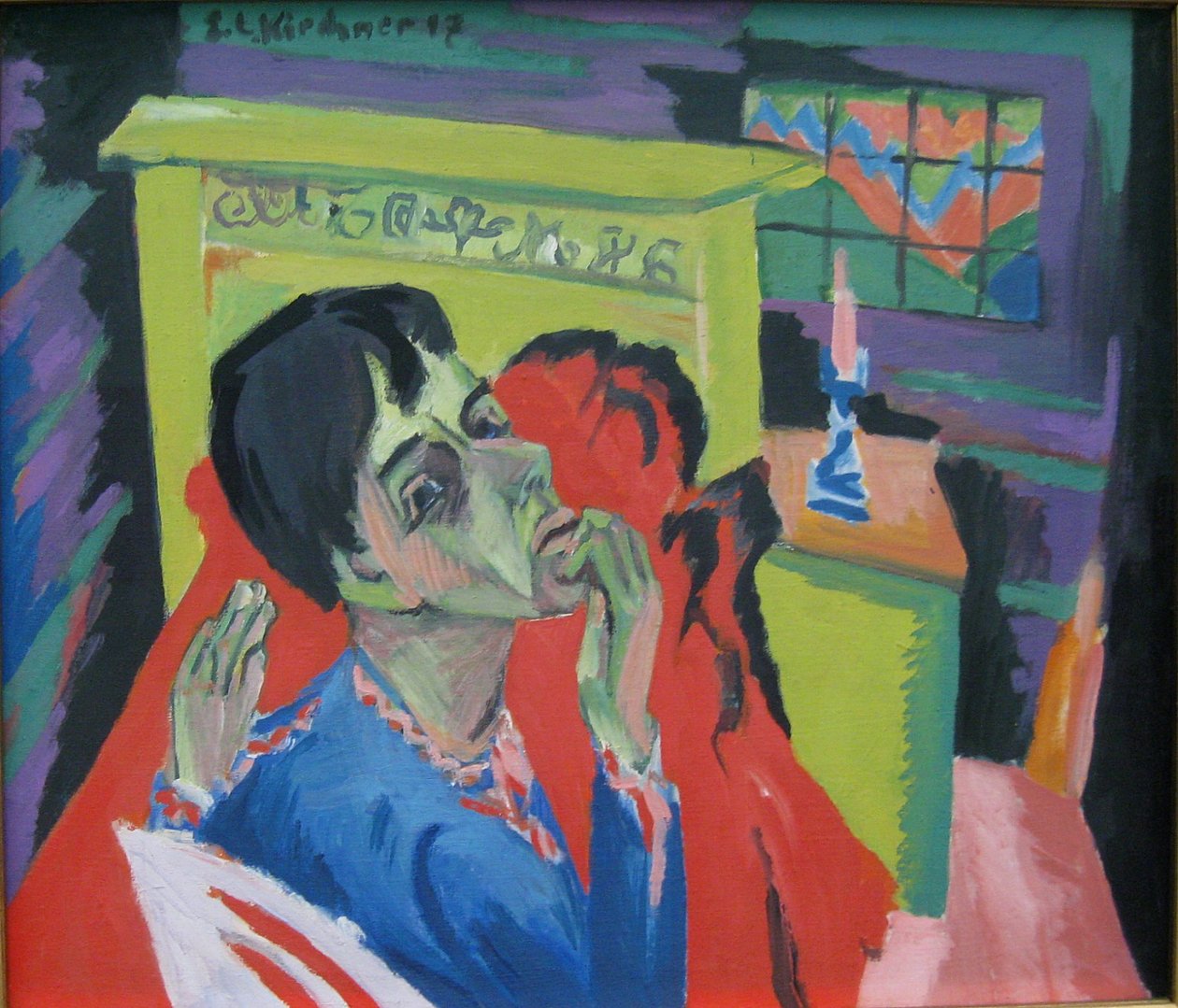 Selvportrett som syk mann av Ernst Ludwig Kirchner