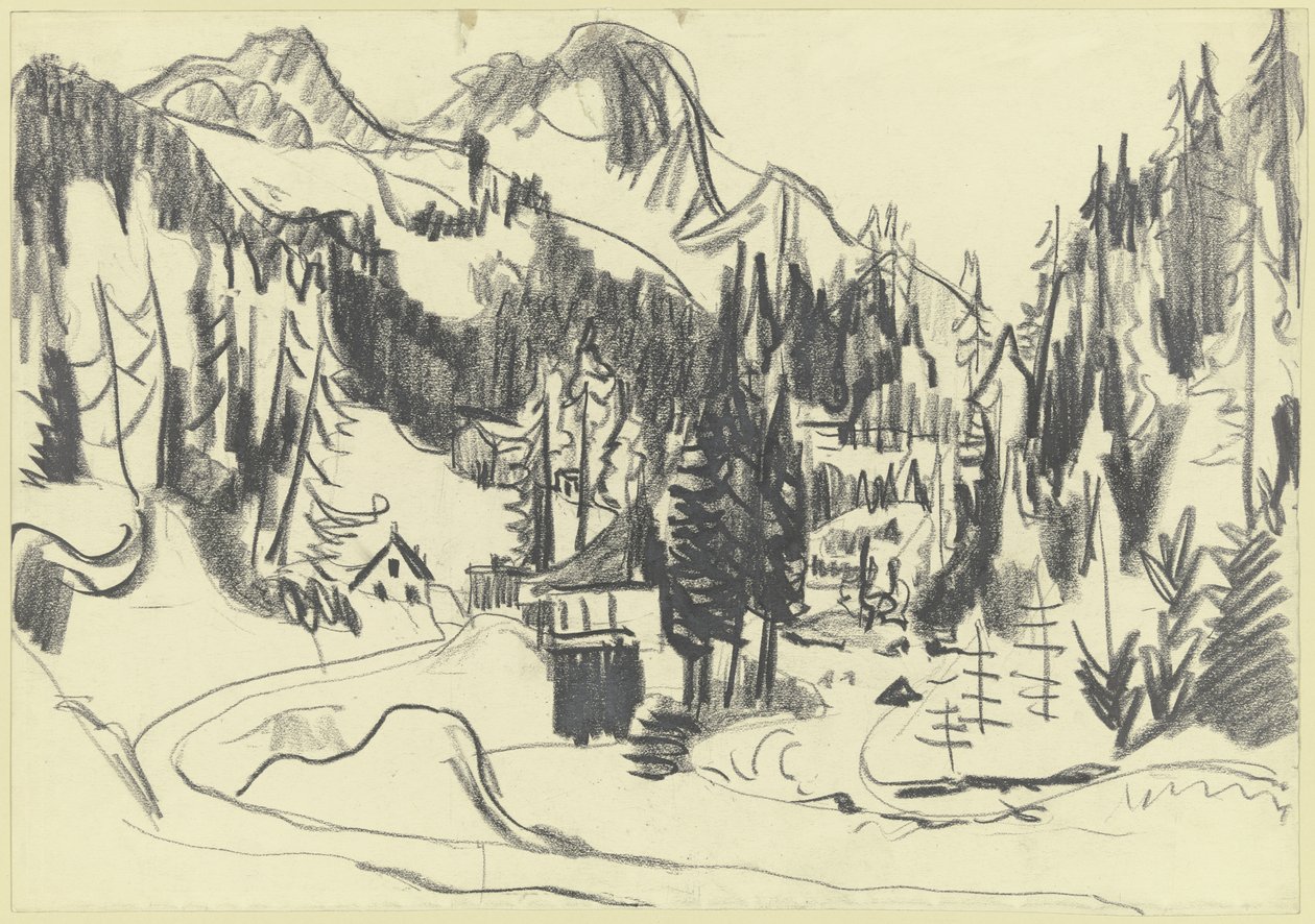 Sertig-dalen av Ernst Ludwig Kirchner