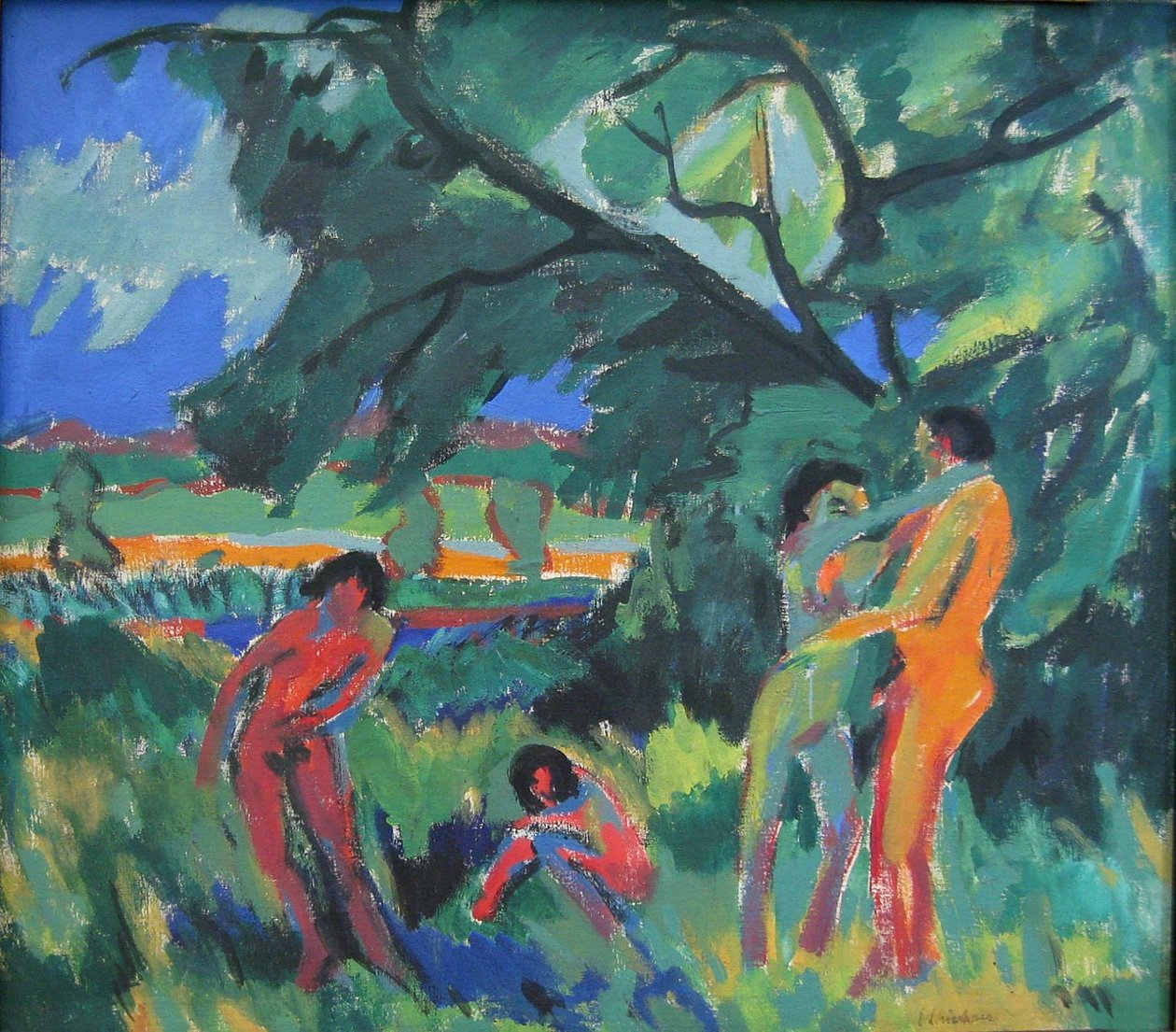 Lekende nakne mennesker av Ernst Ludwig Kirchner