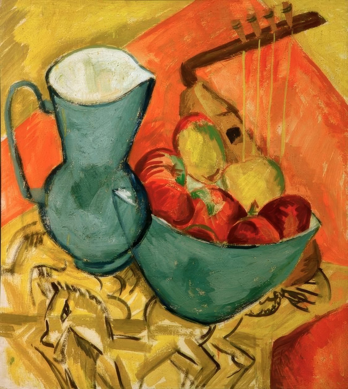Stilleben med kanne av Ernst Ludwig Kirchner