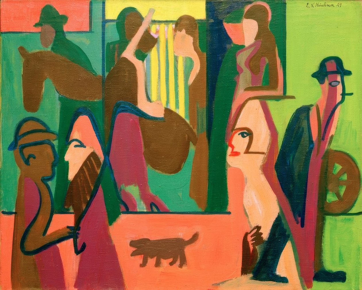 Vei i skumringen av Ernst Ludwig Kirchner