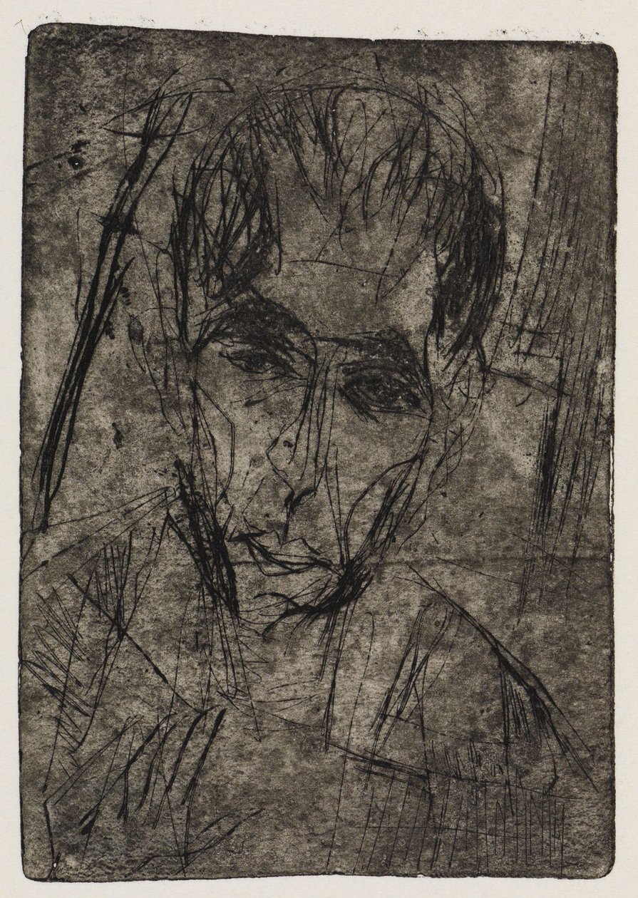 Veisving/Portrett av Wilhelmine Julow I av Ernst Ludwig Kirchner