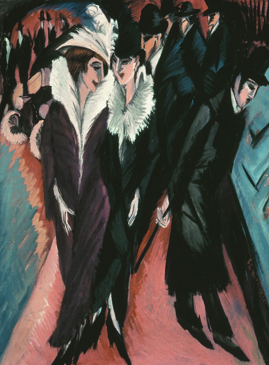 Street, Berlin av Ernst Ludwig Kirchner