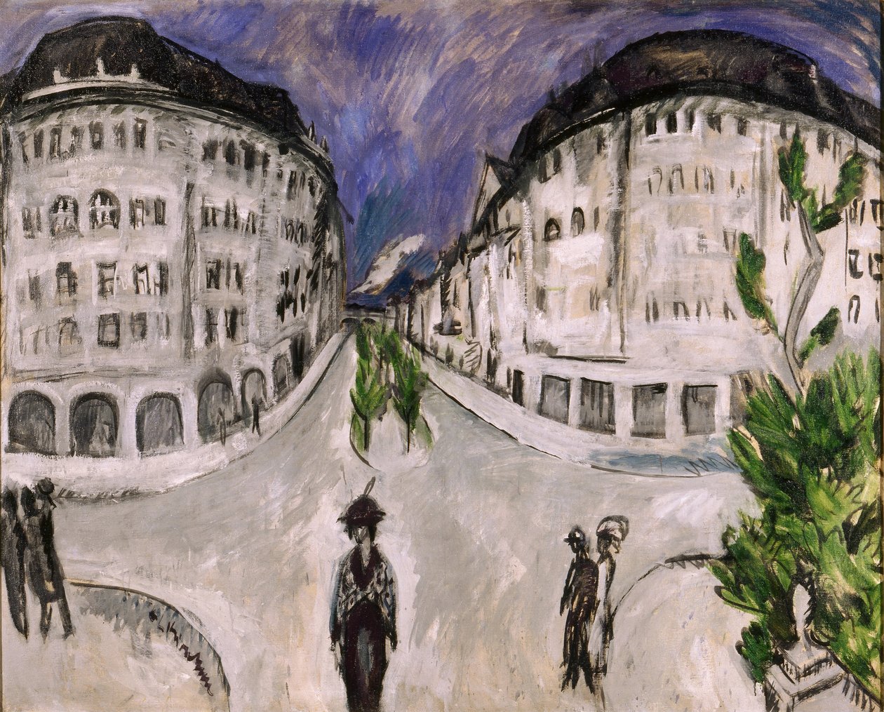 Gaten ved Schöneberg City Park av Ernst Ludwig Kirchner