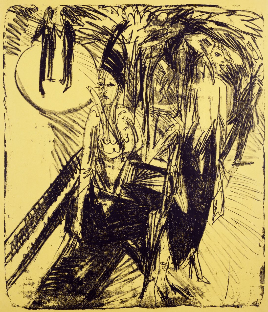 Gatevandrere på Kurfurstendamm av Ernst Ludwig Kirchner