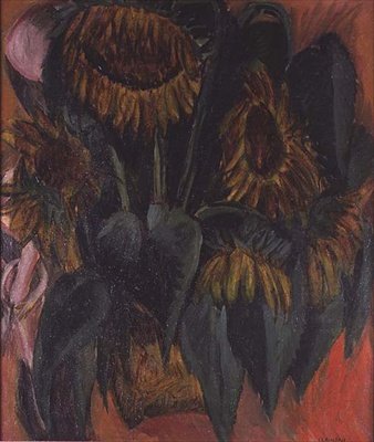 Solsikker av Ernst Ludwig Kirchner
