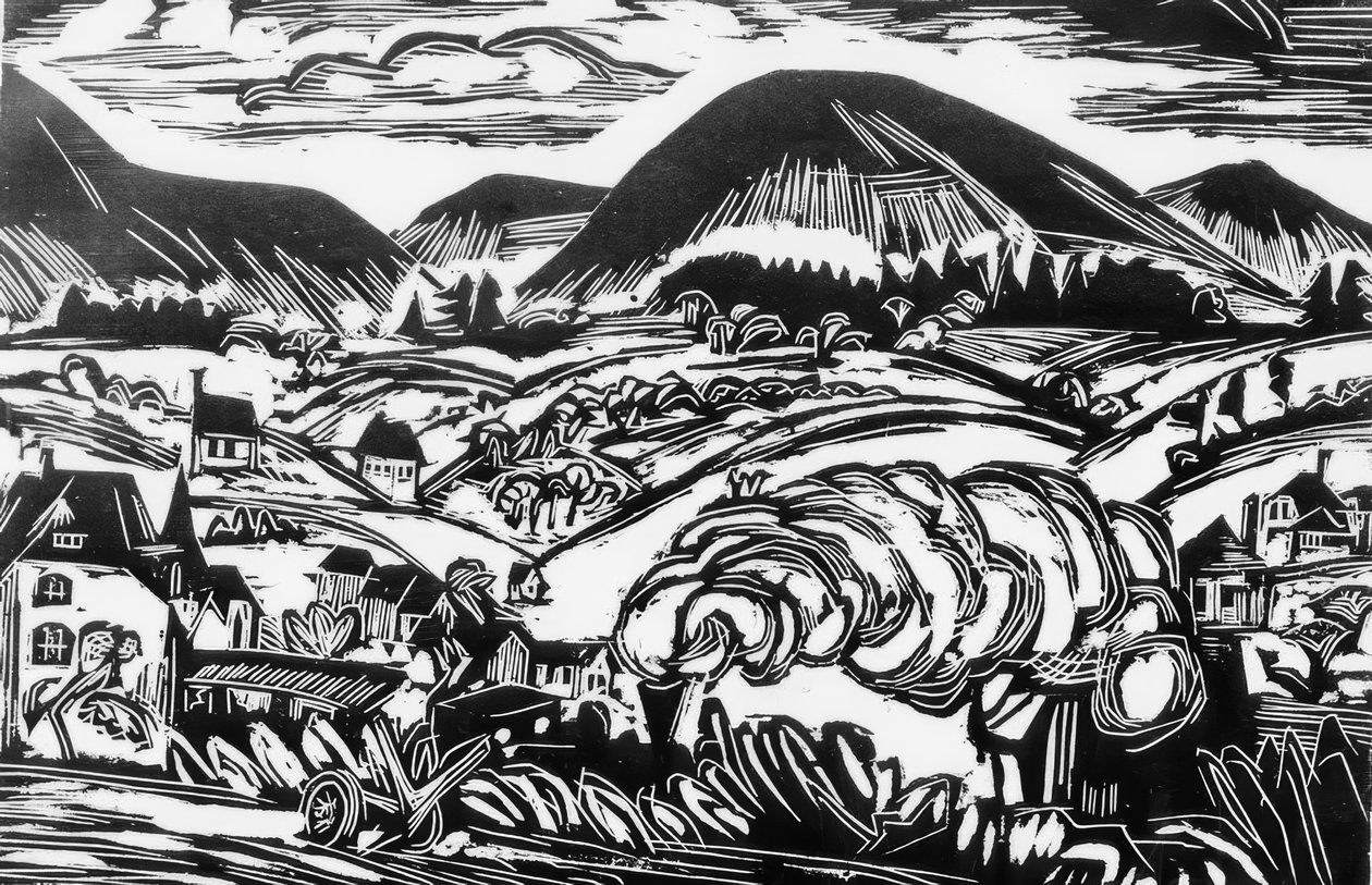 Taunus landskap av Ernst Ludwig Kirchner