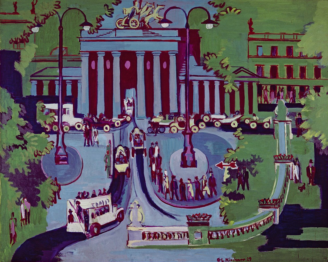 Brandenburger Tor, Berlin av Ernst Ludwig Kirchner