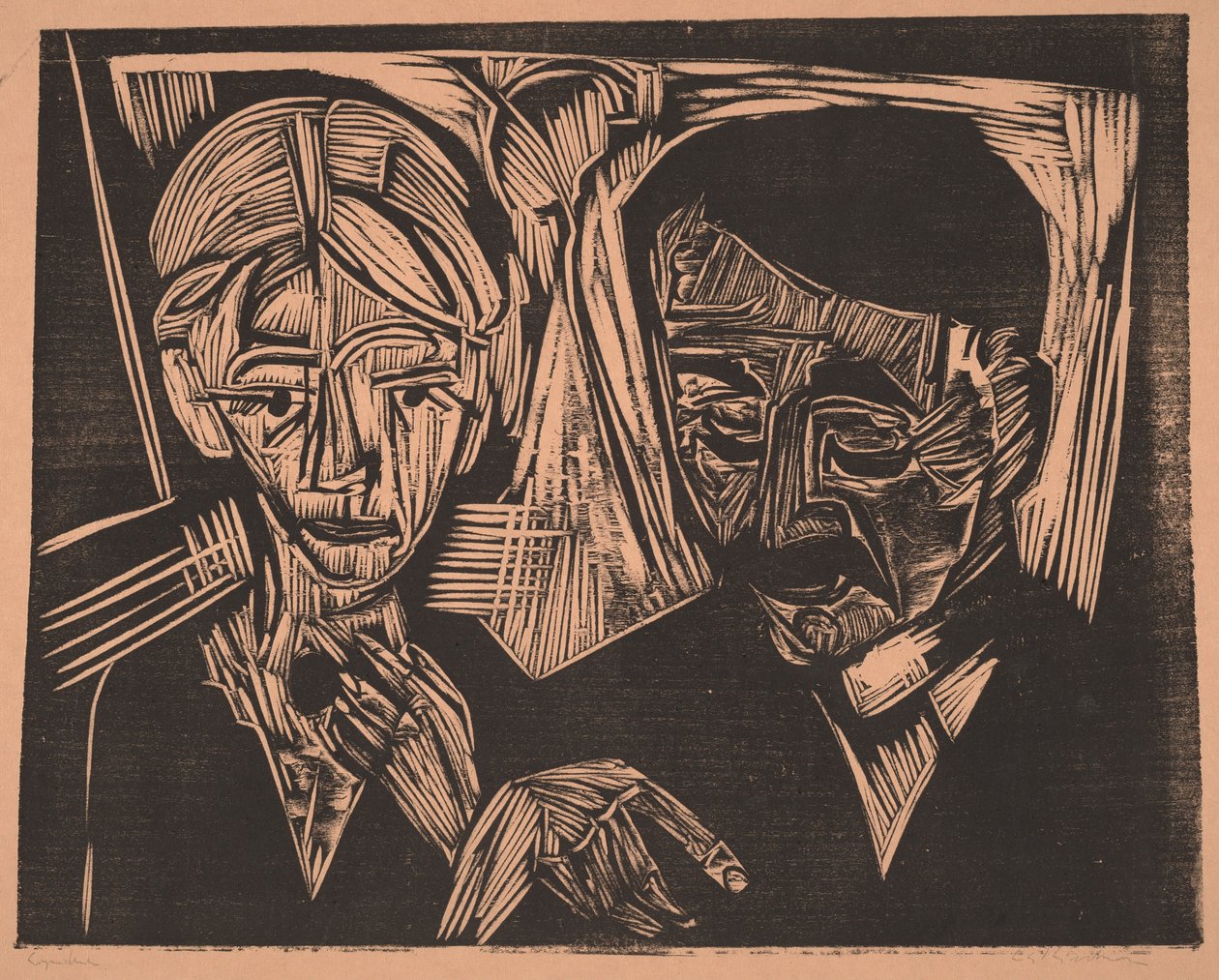 Ekteparet Müller av Ernst Ludwig Kirchner