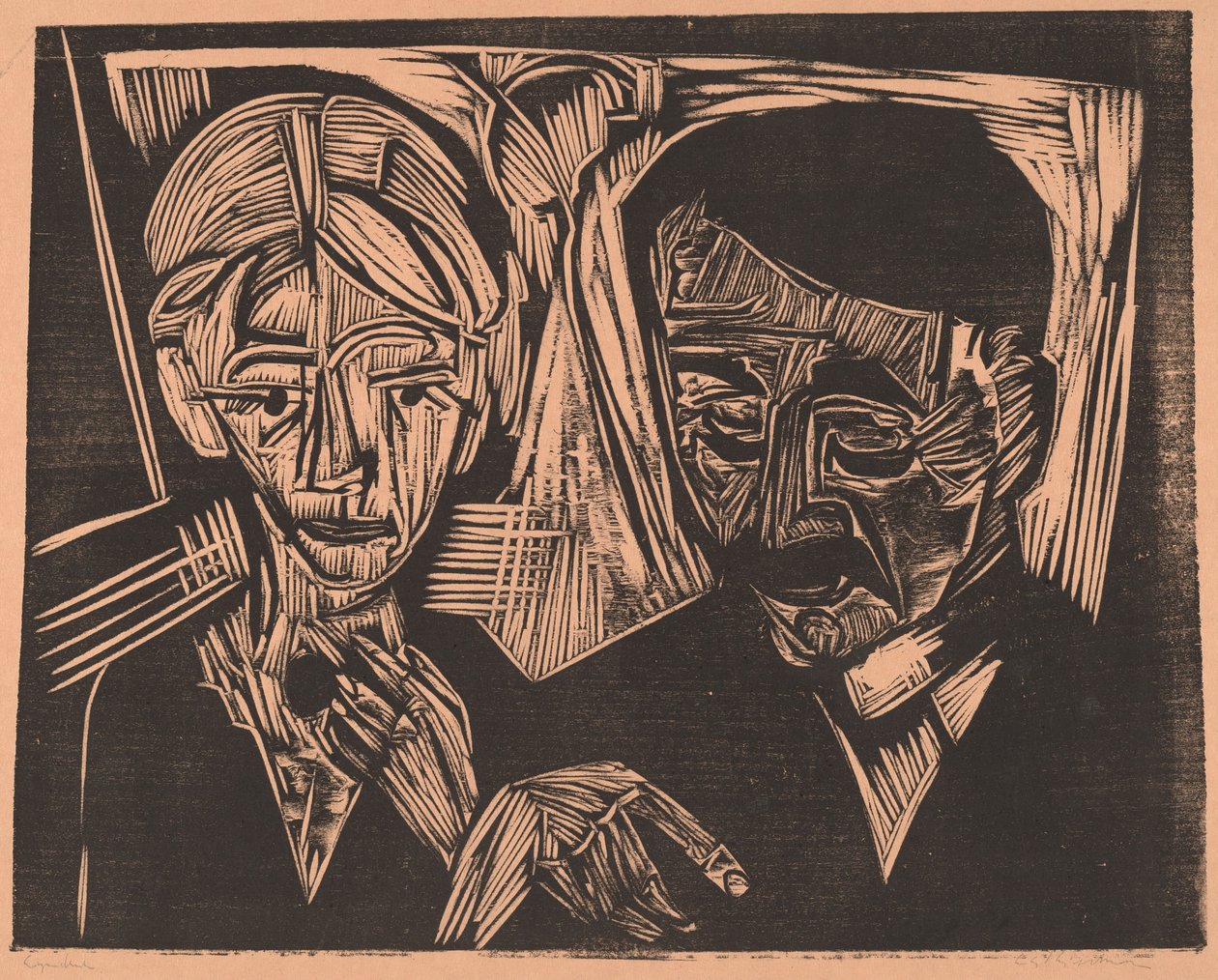 Ekteparet Müller av Ernst Ludwig Kirchner