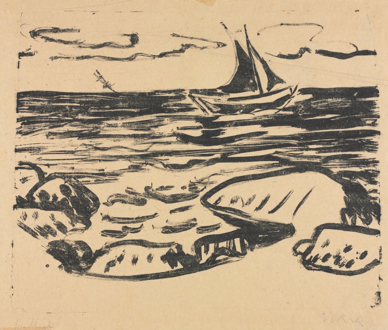 Havet nær Staberhuk av Ernst Ludwig Kirchner