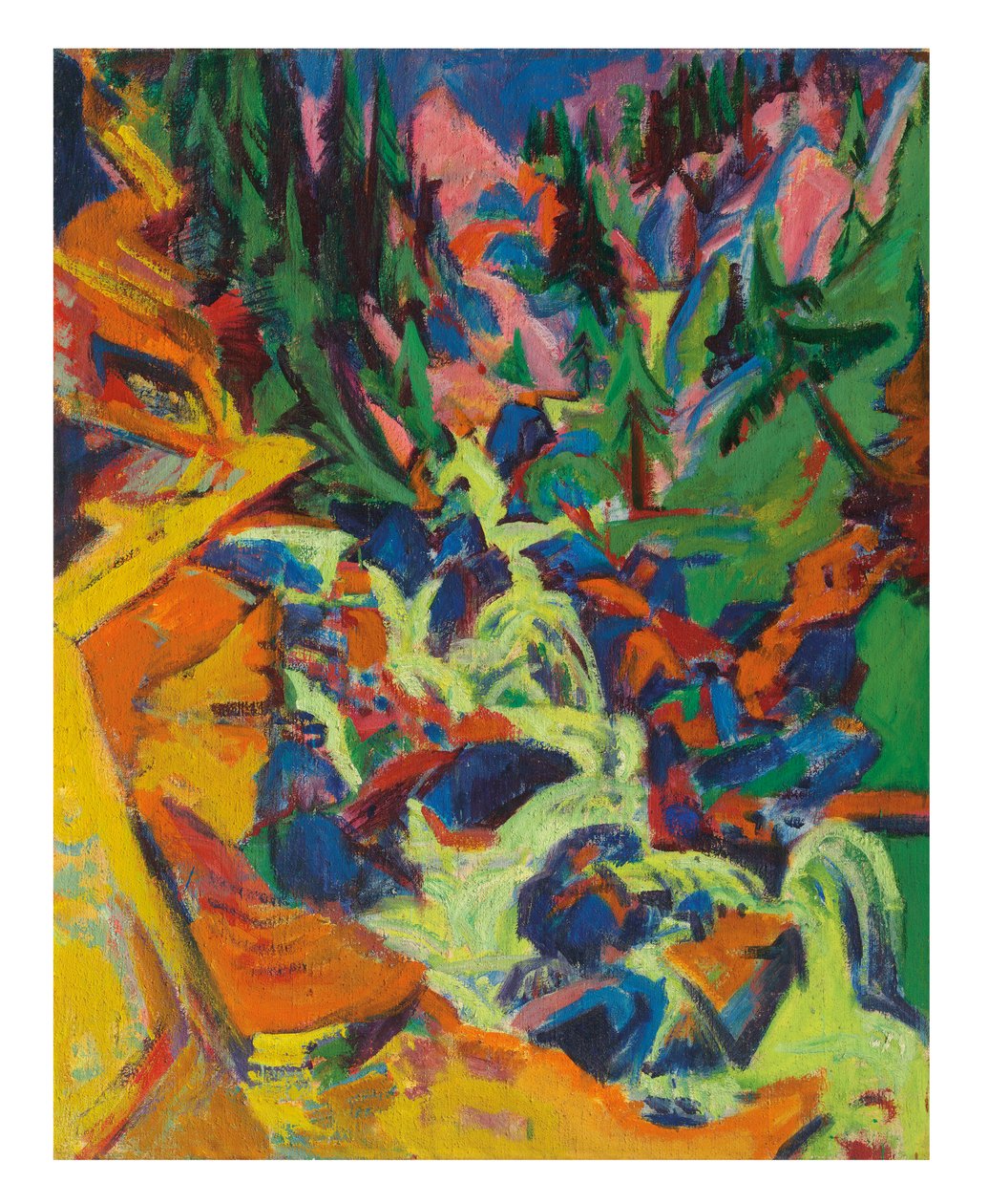 Fossen, 1919 av Ernst Ludwig Kirchner