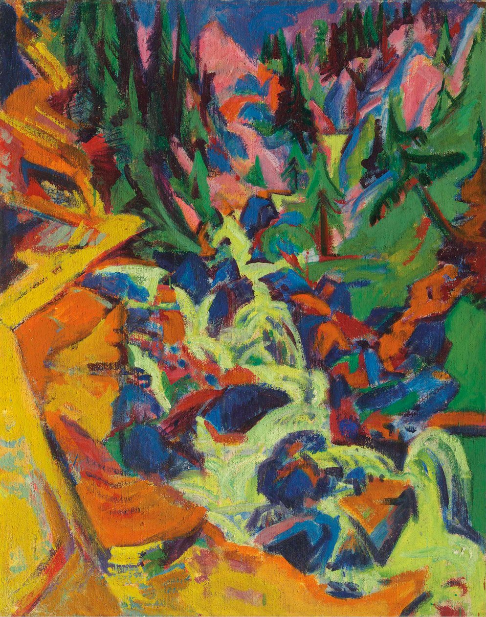 Fossen, 1919. av Ernst Ludwig Kirchner