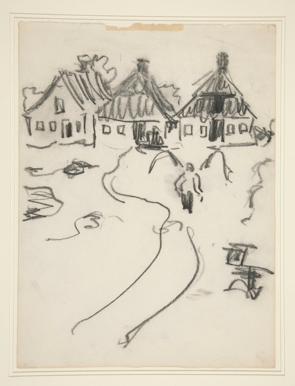 Tre hus av Ernst Ludwig Kirchner