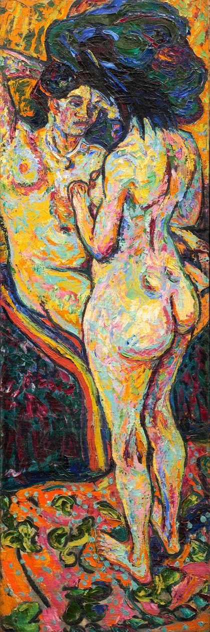 To nakenbilder [forside] av Ernst Ludwig Kirchner