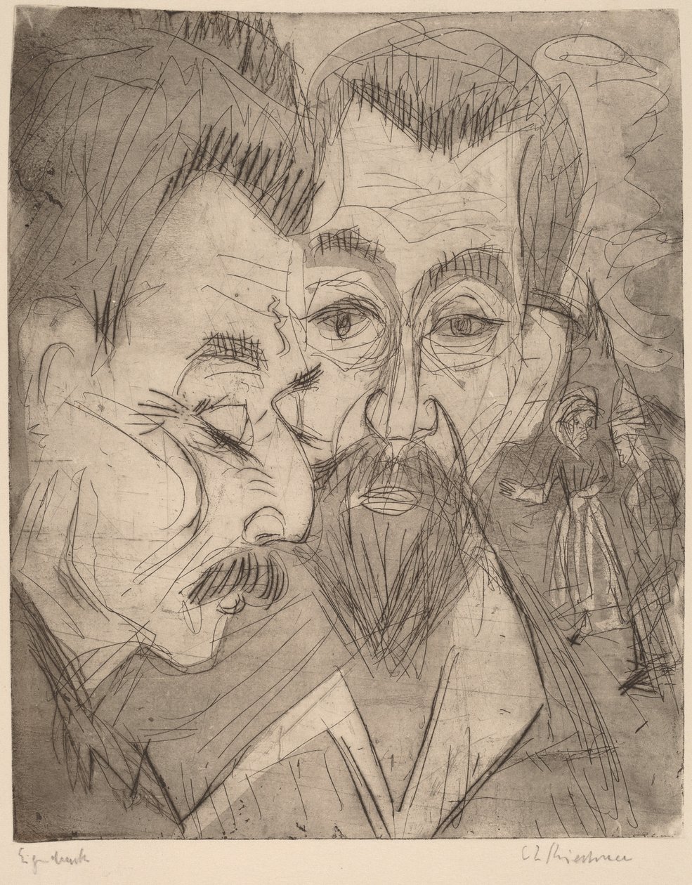 To bondehoder av Ernst Ludwig Kirchner