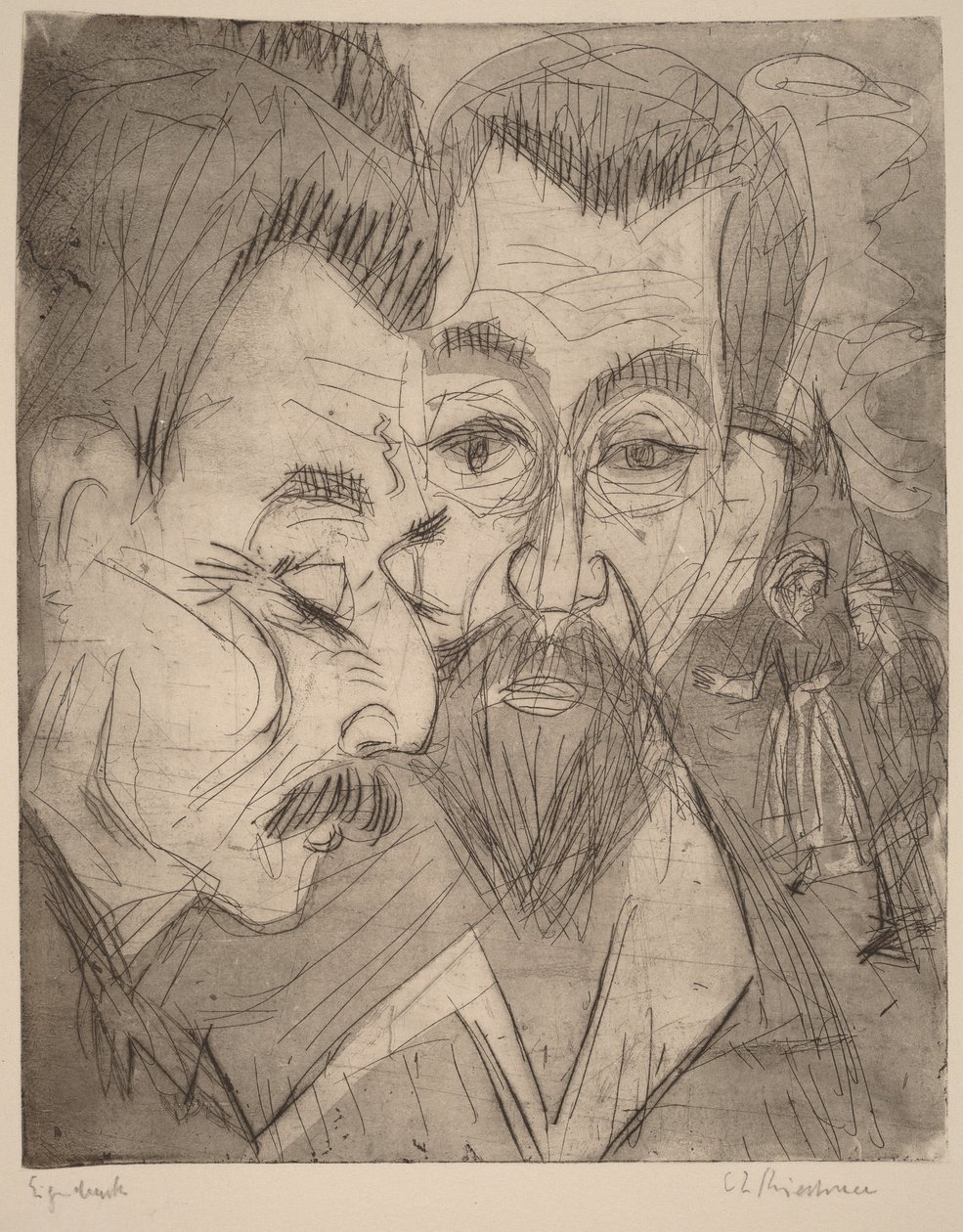 To bondehoder av Ernst Ludwig Kirchner