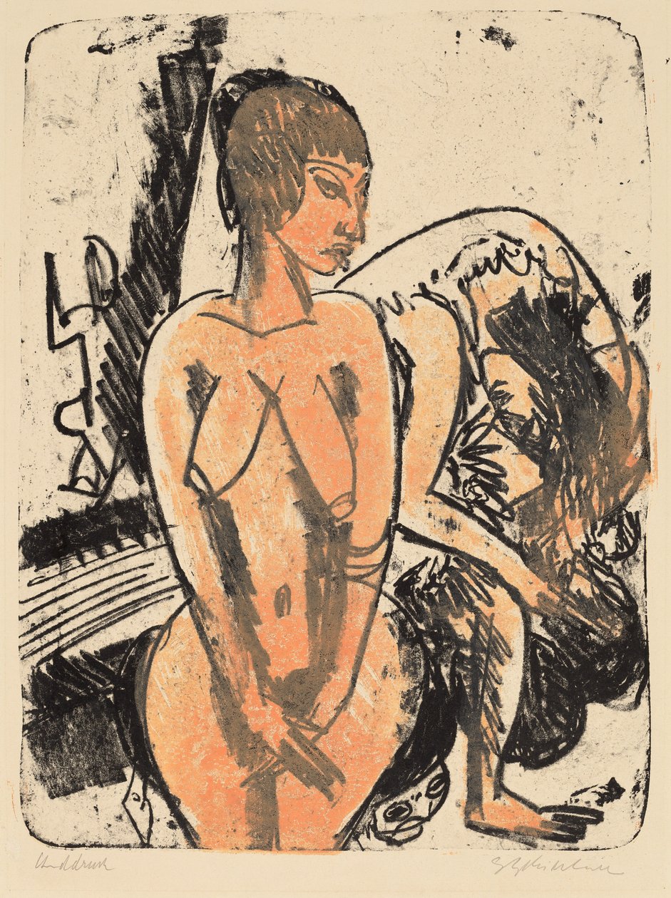 To kvinner av Ernst Ludwig Kirchner