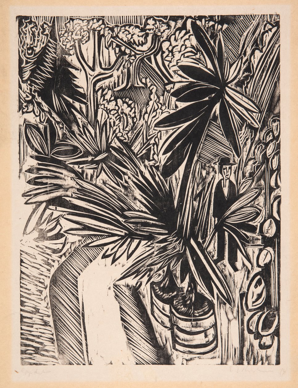 Drivhus. Jena av Ernst Ludwig Kirchner
