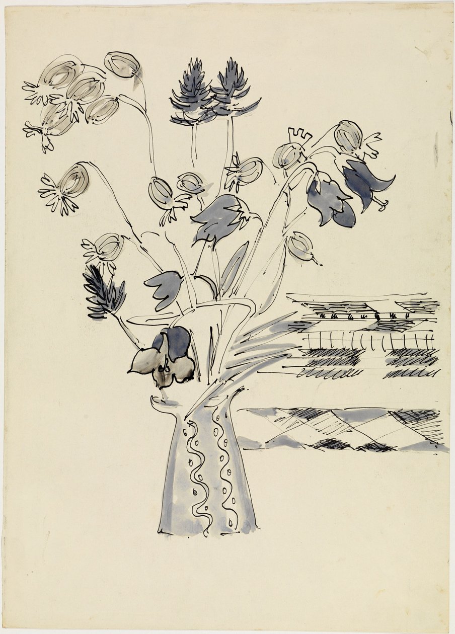 Vase med blomster av Ernst Ludwig Kirchner