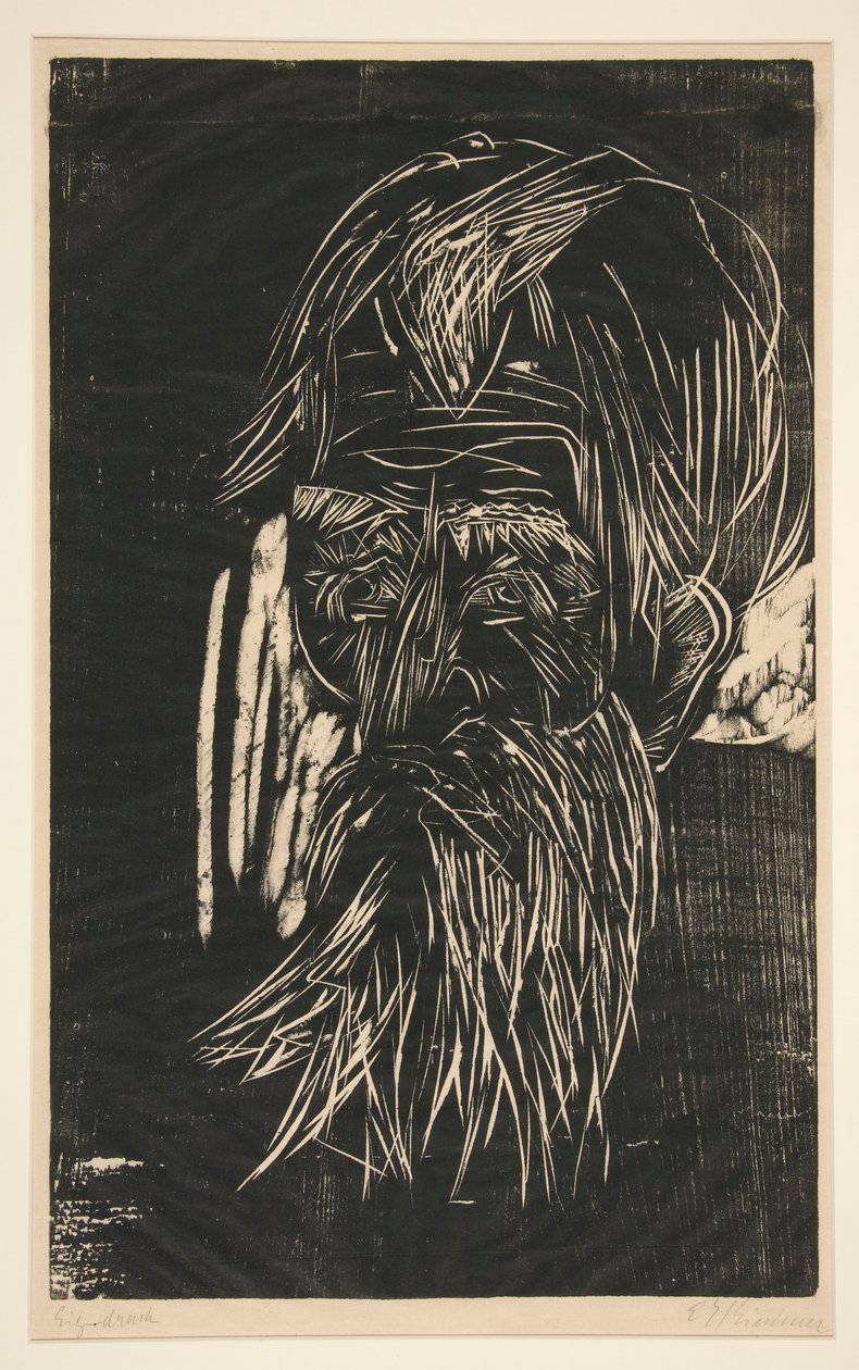 Vater M?ller (far M?ller) av Ernst Ludwig Kirchner