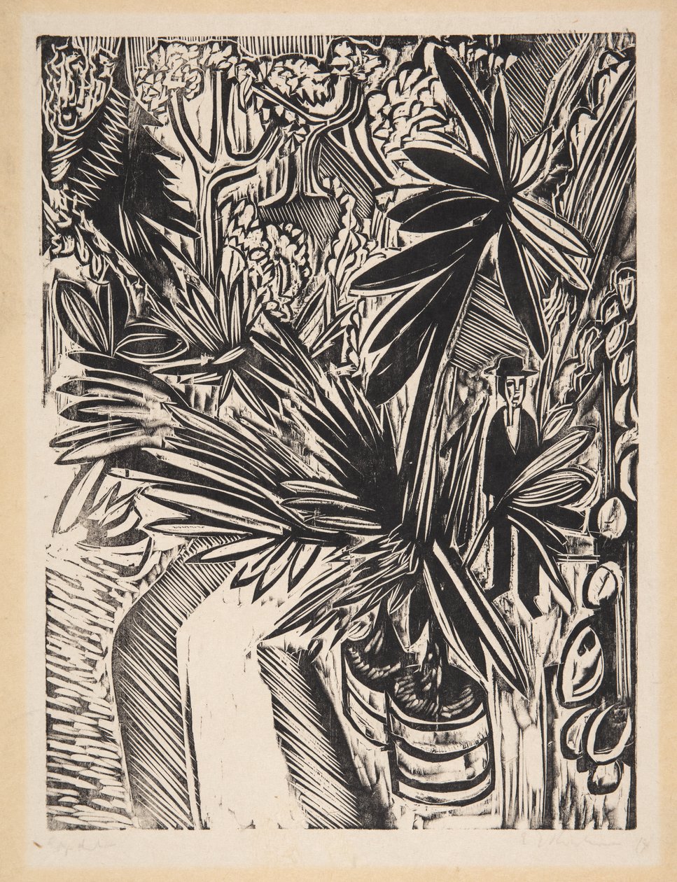Drivhus. Jena av Ernst Ludwig Kirchner
