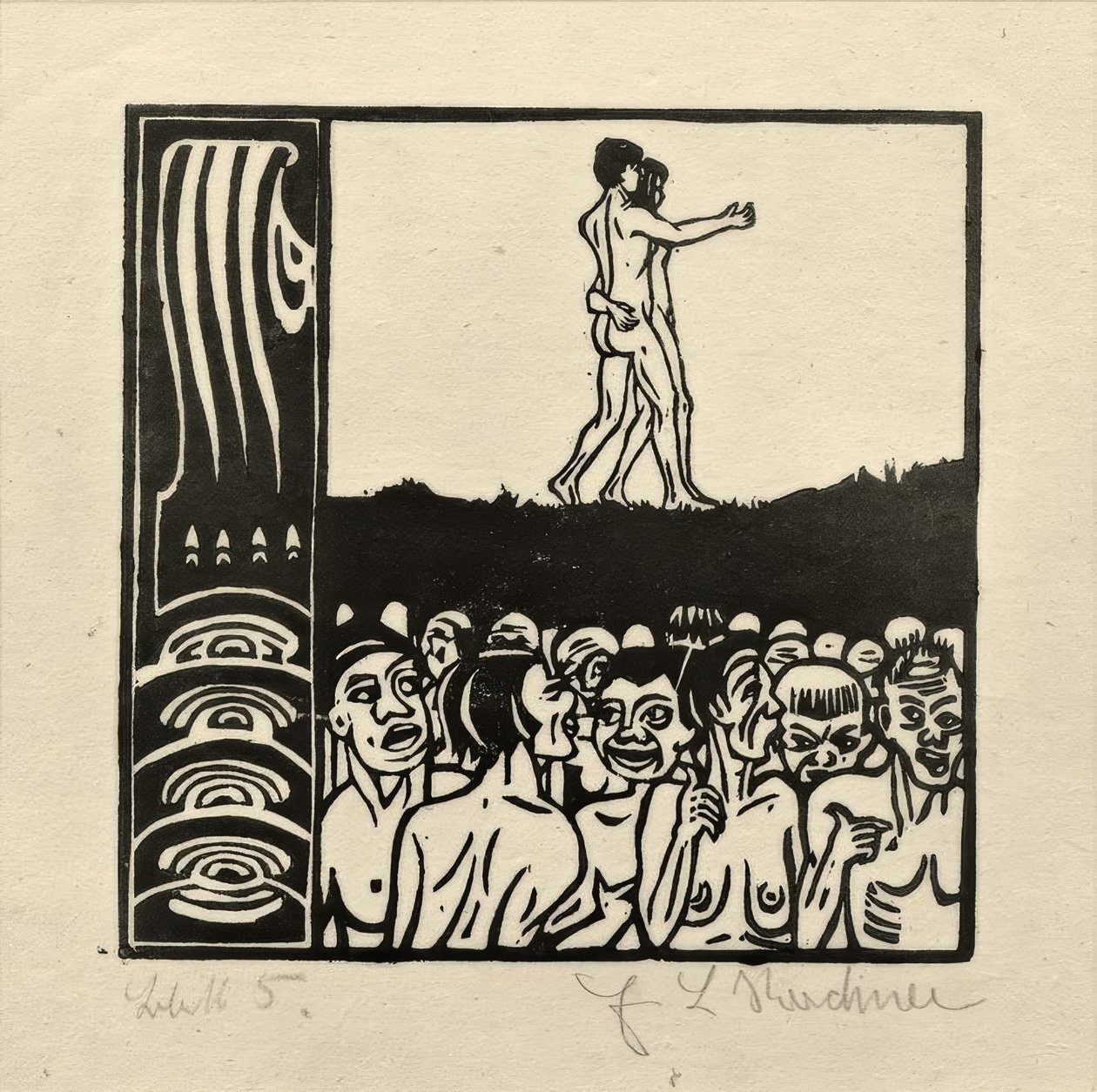 Foran folket av Ernst Ludwig Kirchner