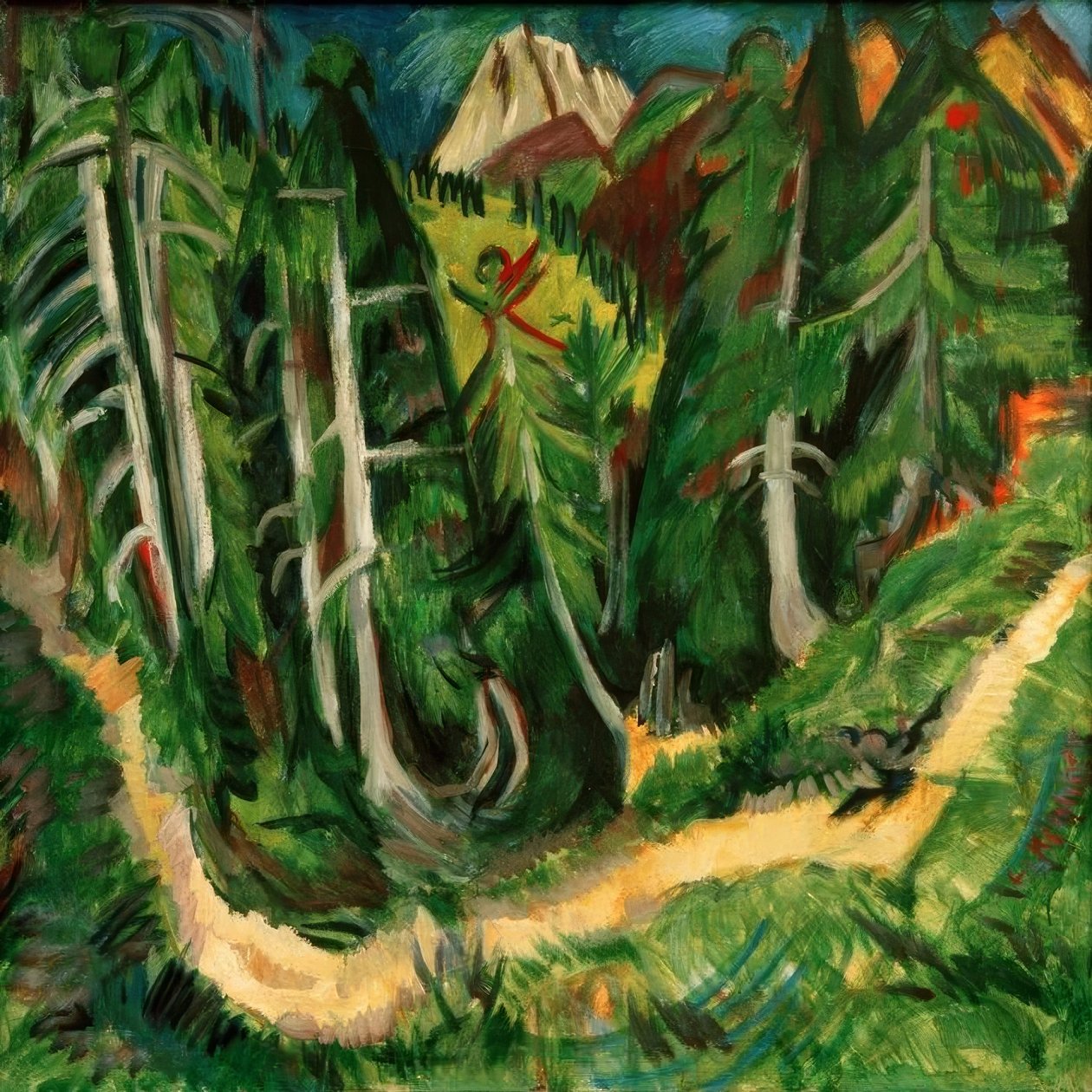 Wolfsschlucht Staffel av Ernst Ludwig Kirchner