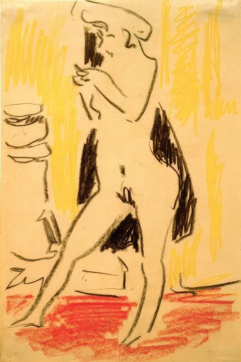 Kvinnelig modell av Ernst Ludwig Kirchner
