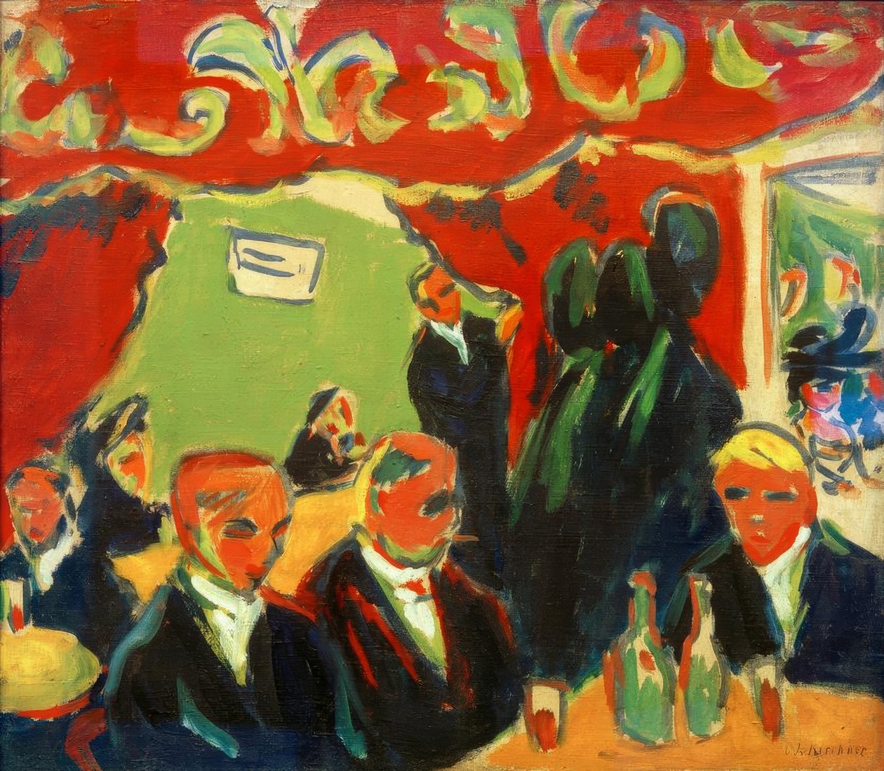 Weinstube av Ernst Ludwig Kirchner