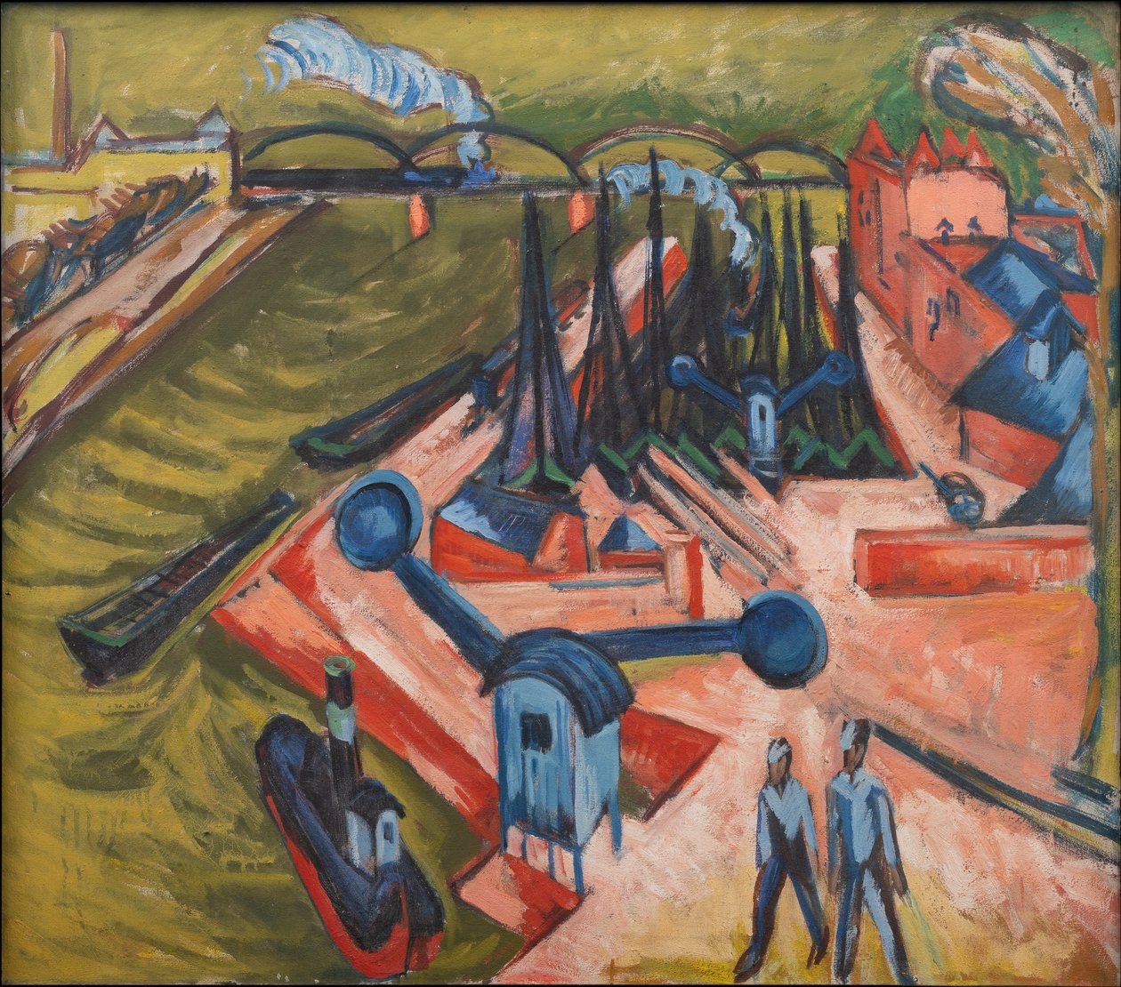 Western Harbour i Frankfurt am Main av Ernst Ludwig Kirchner