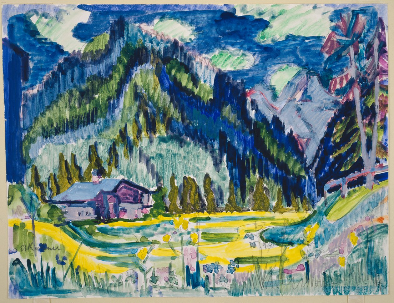 Vilt terreng av Ernst Ludwig Kirchner