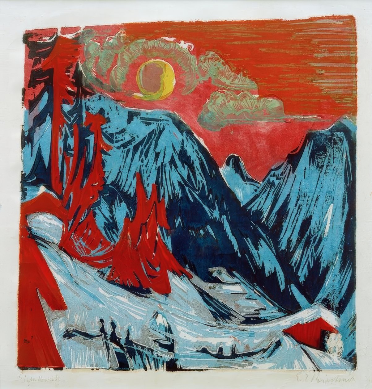Vintermunnnatt av Ernst Ludwig Kirchner
